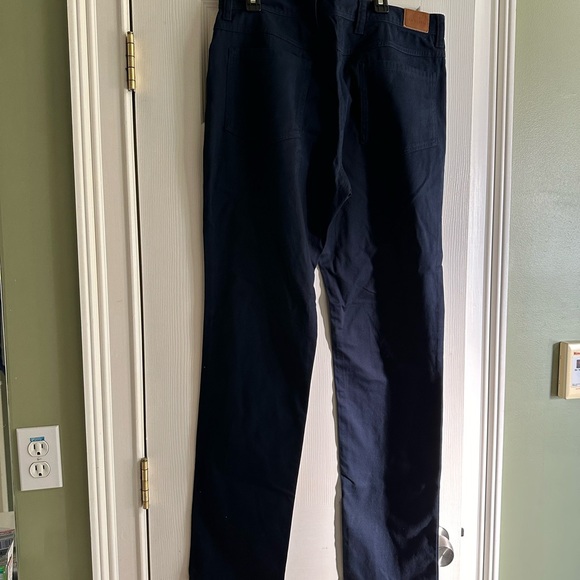 GENTEAL Men's Pants Flex Canvas 5 Pocket Stretch Color Navy 32X32 SKU 1202 - Picture 5 of 7